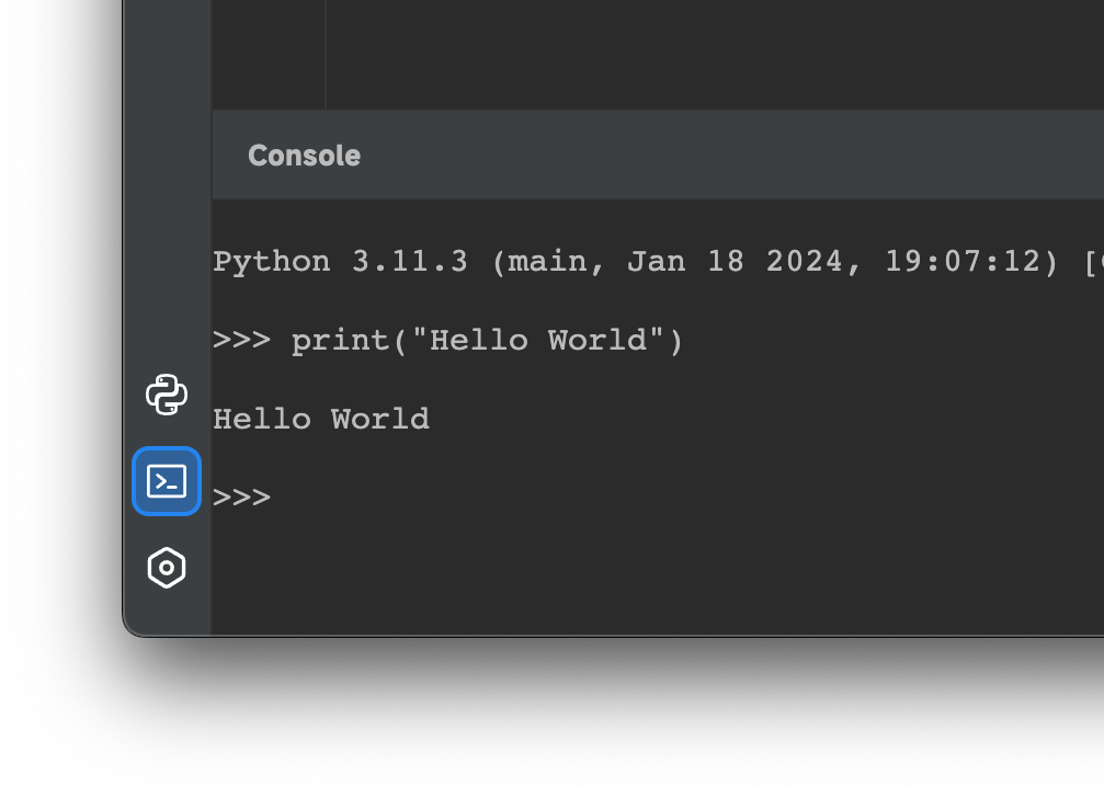 Interactive Console